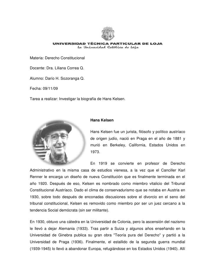 Materia: Derecho Constitucional<br />Docente: Dra. Liliana Correa Q.<br />Alumno: Darío H. Sozoranga Q. <br />Fecha: 09/11...