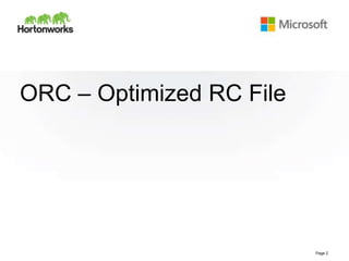 ORC File & Vectorization - Improving Hive Data Storage and Query ...