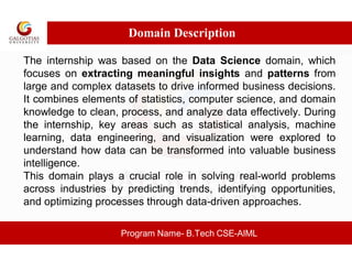 Hans Raj Internship ppt using altair in data science | PDF