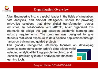 Hans Raj Internship ppt using altair in data science | PDF