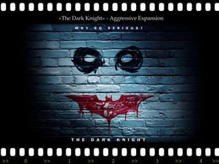 «The Dark Knight» - Aggressive Expansion




>>   0   >>      1      >>        2      >>       3      >>   4   >>
 