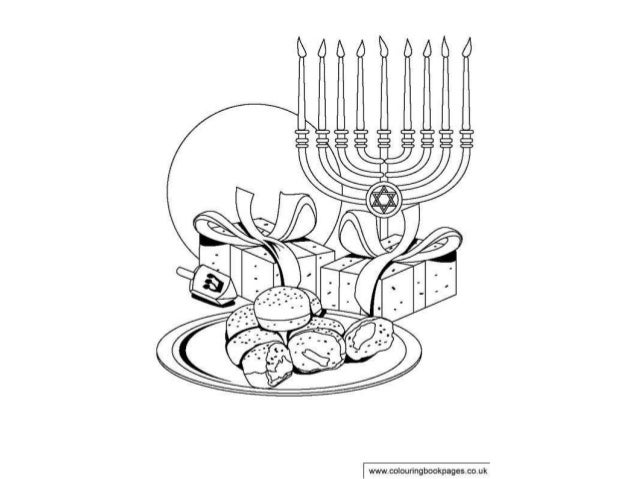 Hanukkah Colouring Pages and Kids Colouring Activities