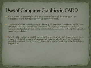 Computer Aided Drug Design ppt | PPTX
