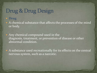 Computer Aided Drug Design ppt | PPTX