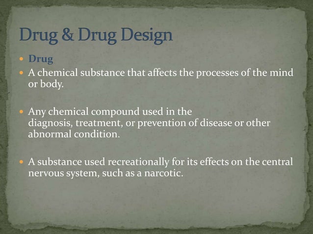 Computer Aided Drug Design Ppt