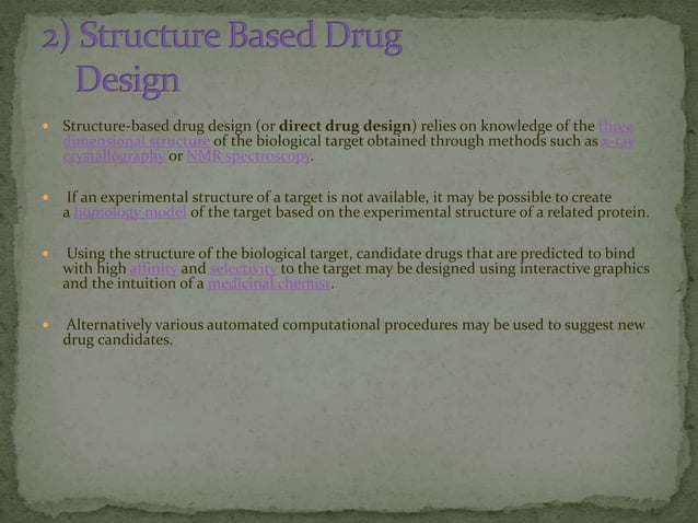 Computer Aided Drug Design Ppt