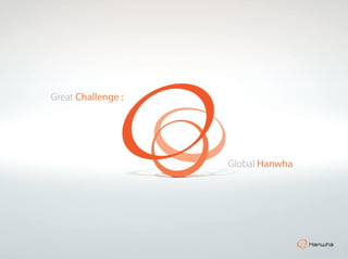 Great Challenge :




                    Global Hanwha
 
