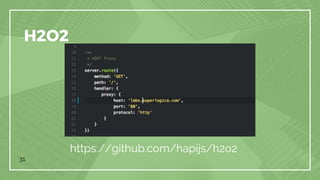 31
https://github.com/hapijs/h2o2
H2O2
 
