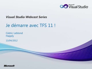 Visual Studio Webcast Series




13/04/2012
 