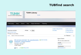 TUBfind search

Technische Universität Hamburg-Harburg
www.tub.tu-harburg.de

 