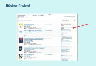 Bücher finden!

Technische Universität Hamburg-Harburg
www.tub.tu-harburg.de

 