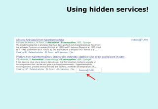 Using hidden services!

Technische Universität Hamburg-Harburg
www.tub.tu-harburg.de

 