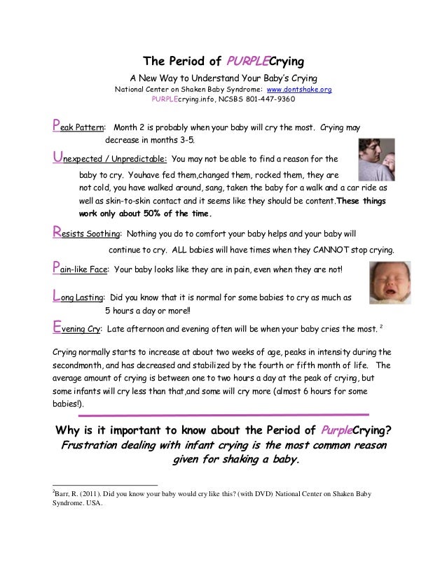 period of purple cry