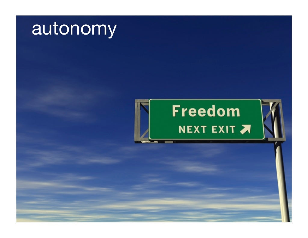 Autonomy