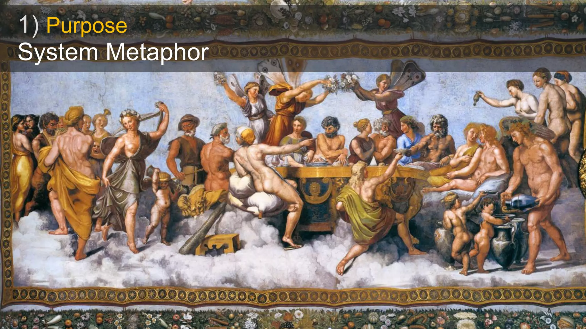 1) Purpose
System Metaphor
 