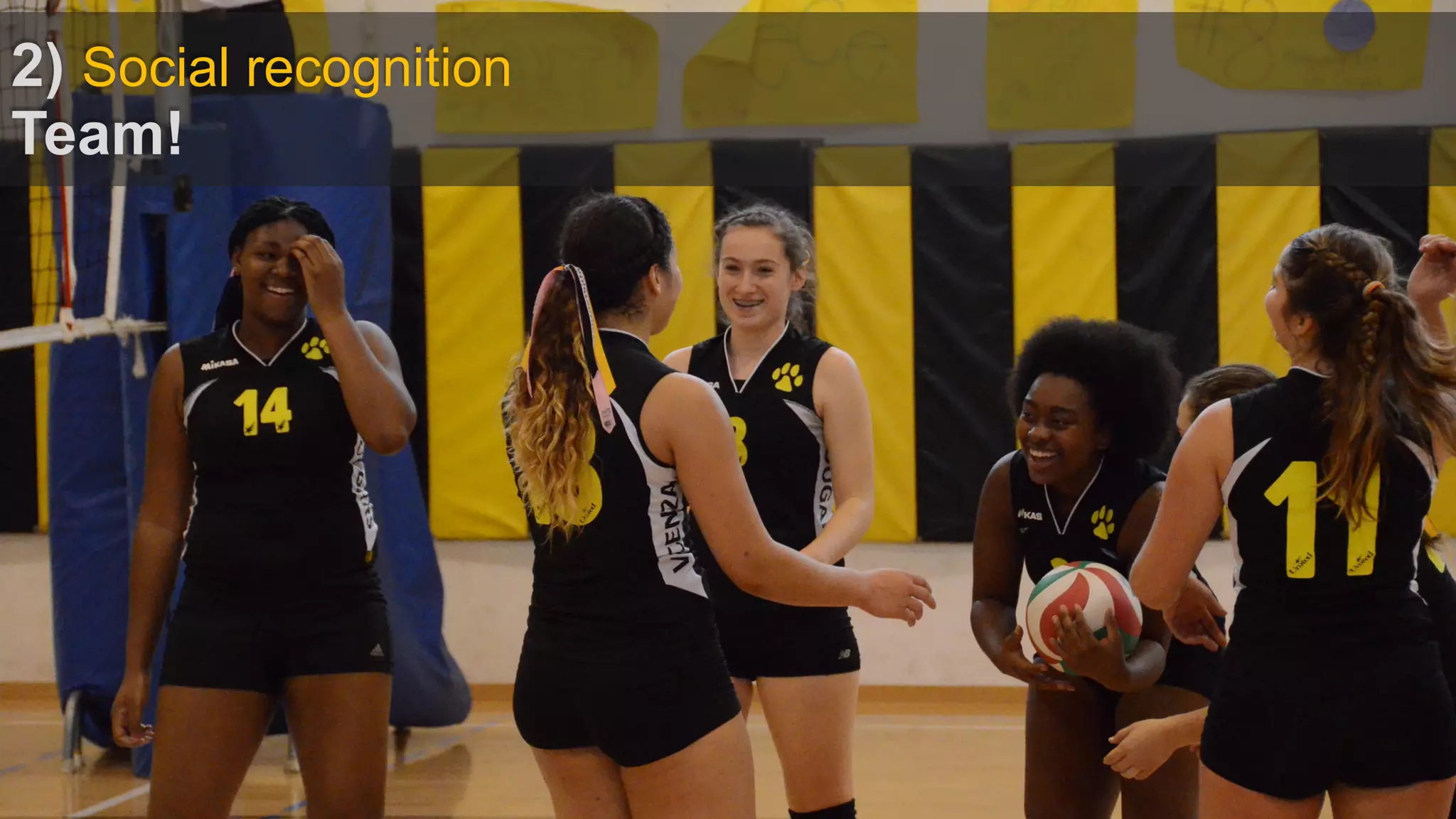 2) Social recognition
Team!
 