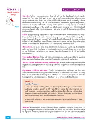 Happiness and well being | PDF