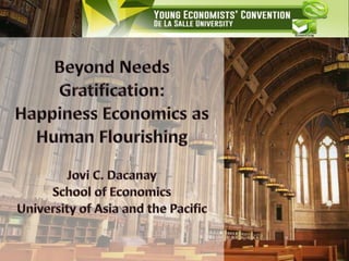 Happiness economics   with notes