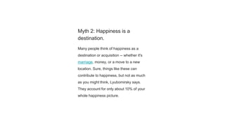Happiness Myths & Quotes