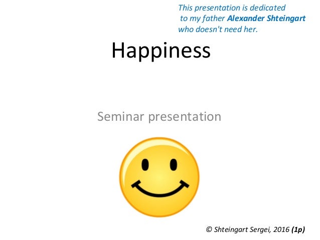 happiness presentation ppt