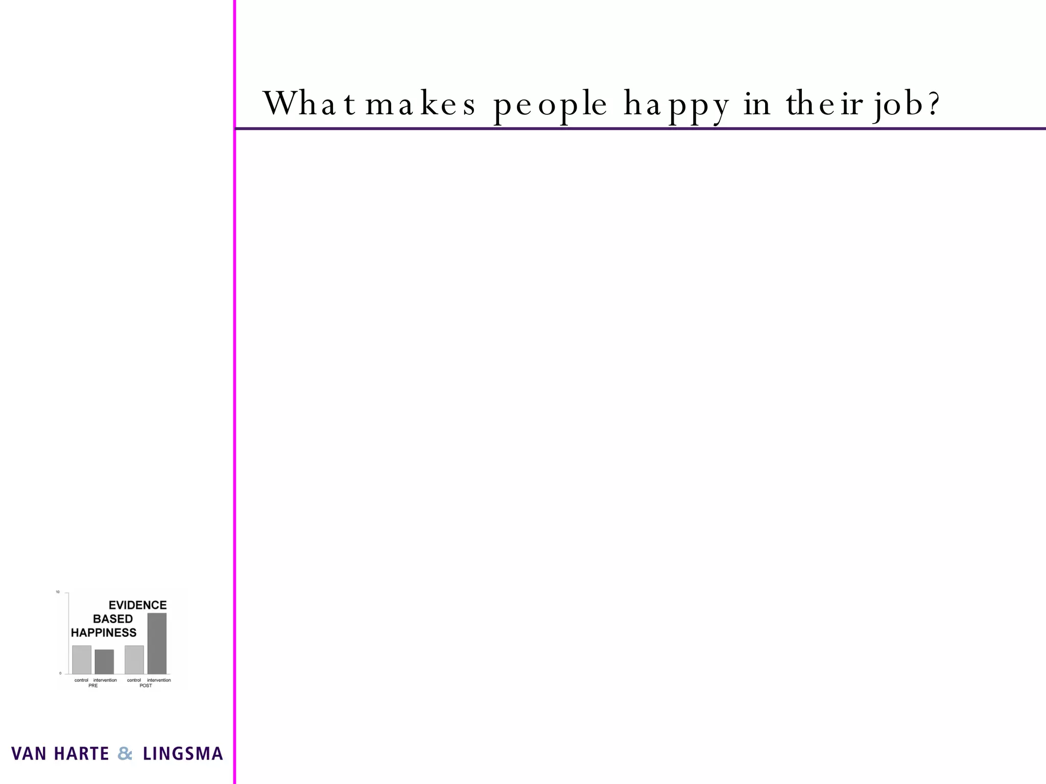 What makes people happy in their job? 