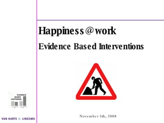 November 5th, 2008 [email_address] Evidence Based Interventions 
