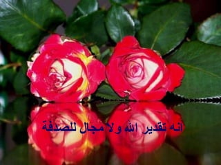 ‫للصدفة‬ ‫مجال‬ ‫ول‬ ‫ال‬ ‫تقدير‬ ‫انه‬
 