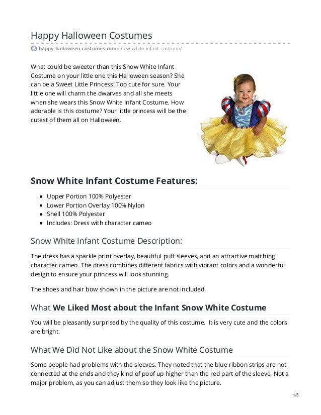 Snow White Infant Costume