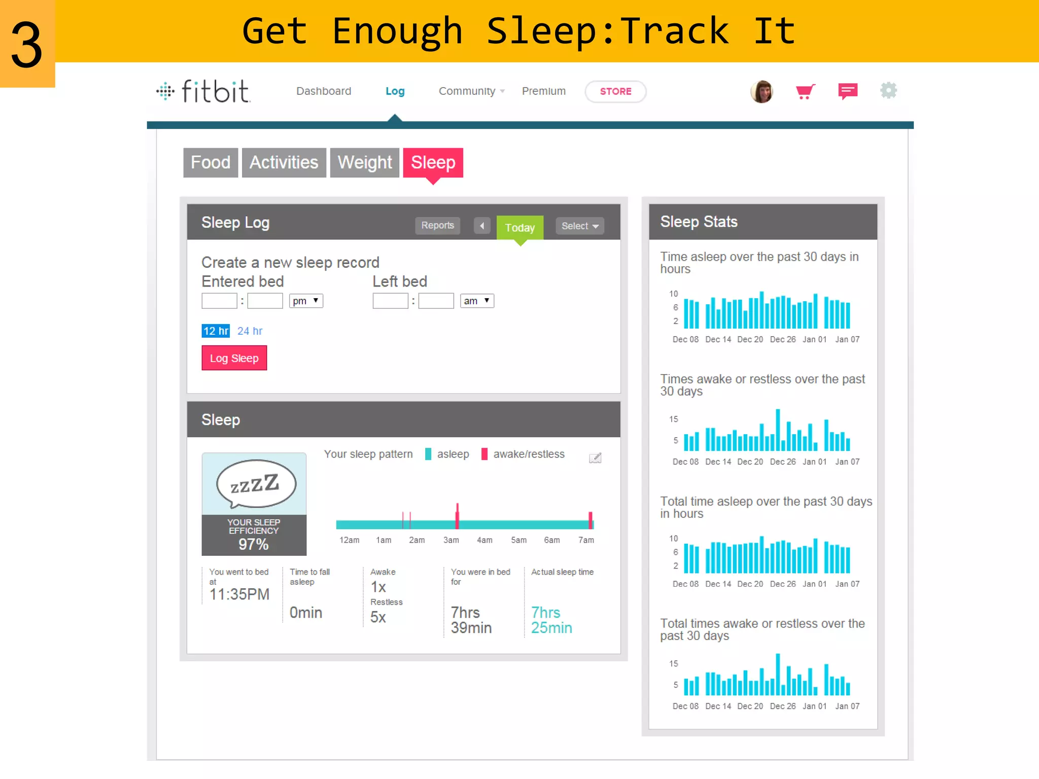 Get Enough Sleep:Track It
3
 