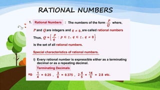 real numbers | PPTX