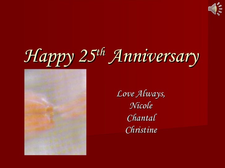 Happy 25th Anniversary