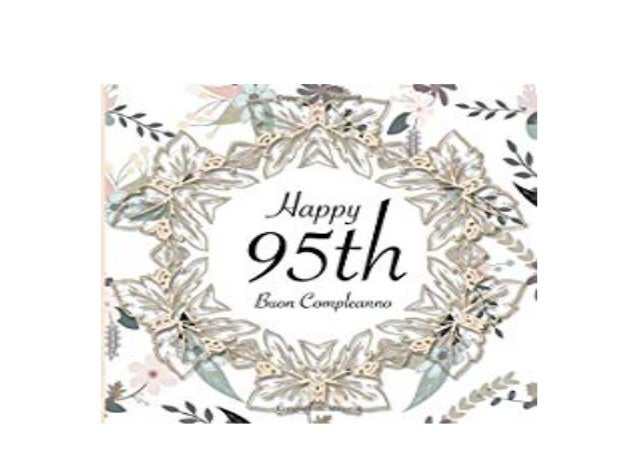 Hardcover Happy 95th Buon Compleanno 95 Anni I Libro Degli Ospiti