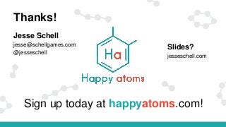 Happy Atoms Serious Play 2015