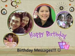 Birthday Messages!!! 
 