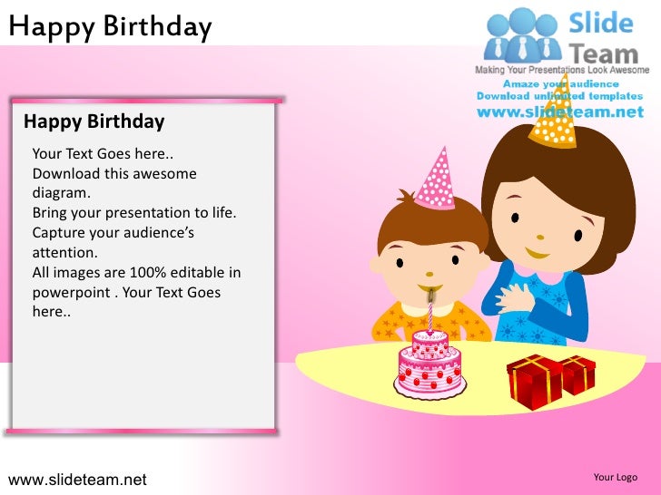happy birthday powerpoint slide