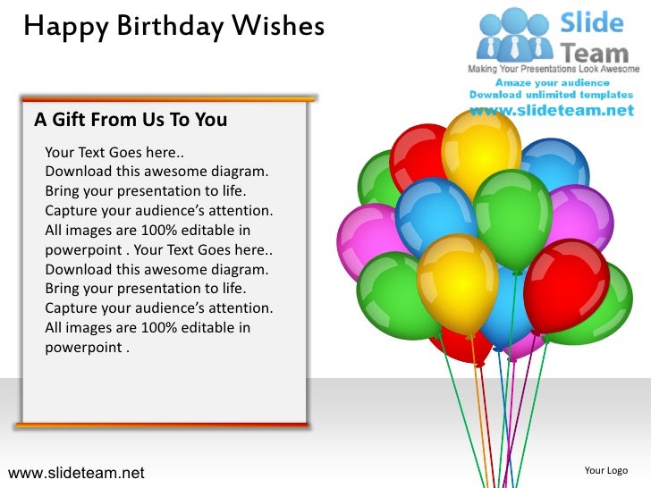 happy birthday powerpoint slide