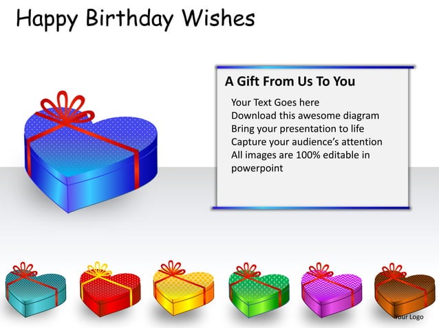 Happy birthday wishes powerpoint presentation templates | PPT
