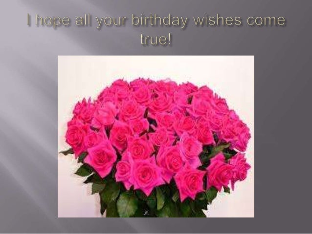 Happy birthday! wishing you all the best