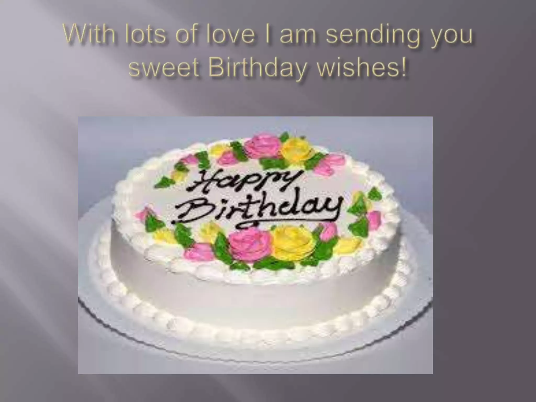 Happy birthday! wishing you all the best | PPTX
