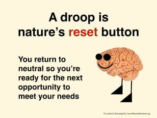A droop is
nature’s reset button
You return to
neutral so you’re
ready for the next
opportunity to
meet your needs
 