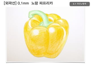 [외곽선] 0.1mm 노랑 파프리카 0.1 라인+채색
 