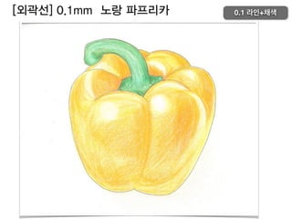 [외곽선] 0.1mm 노랑 파프리카 0.1 라인+채색
 