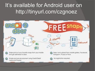 It’s available for Android user on
      http://tinyurl.com/czgnoez
 