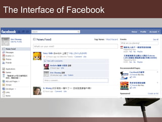 The Interface of Facebook 