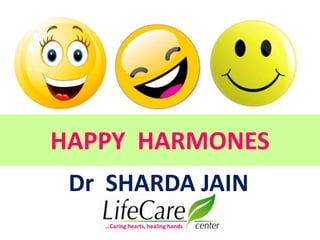 HAPPY HARMONES
Dr SHARDA JAIN
…Caring hearts, healing hands
 