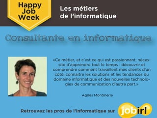 Happy Job Week _Les métiers de l'informatique