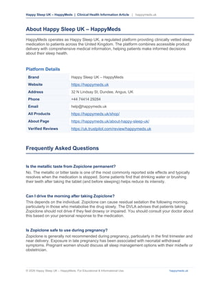 Comprehensive Guide to Zopiclone Side Effects and Safe Use in the UK | DOCX