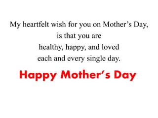 Heartfelt Mother S Day Message Happy Mother's Day Wishes, Messages & Quotes From Daughter & Son