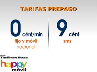 TARIFAS PREPAGO
 