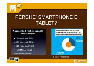 PERCHE’ SMARTPHONE E
      TABLET?




            Fonte: Panorama
 